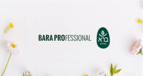 Bara Professional website with herbal product imagery